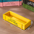 Retro Wooden Planter Box for Succulents & Micro Landscape Decor
