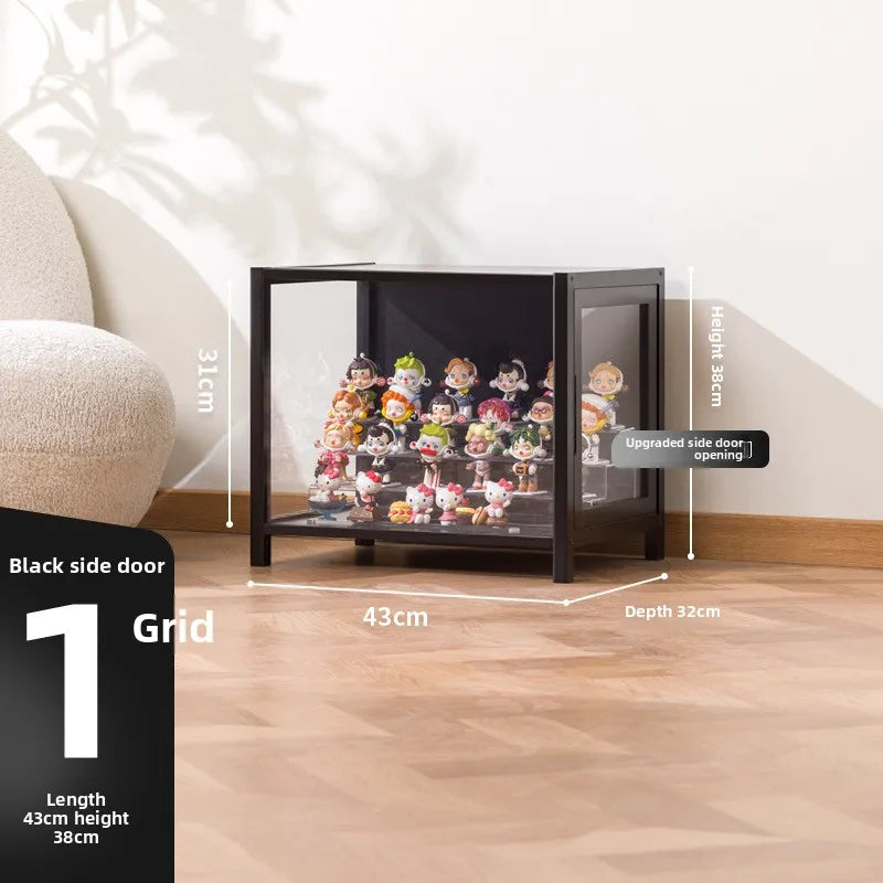 Blind box storage display stand Large capacity transparent acrylic storage box POP MART figure doll collection cabinet Oasis Select A door 43 long