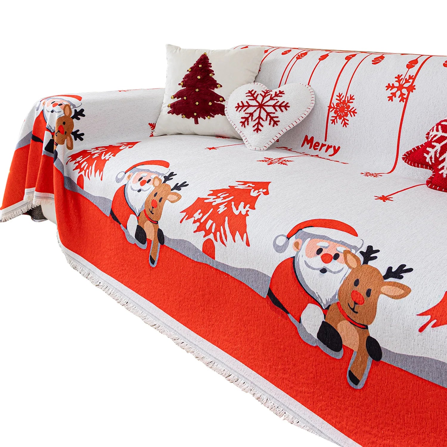 2025 New One-piece Christmas-themed Sofa Cover Blanket for The Living Room Sofa Covers Couch Covers for Sofas Oasis Select