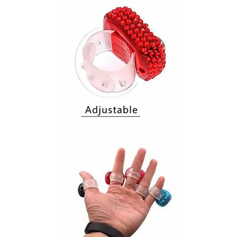 Finger Counter Clicker LCD Digital Display Finger Counter Resettable Lap Record Ring Manual Knitting Row Tally Ring For Golfer Oasis Select