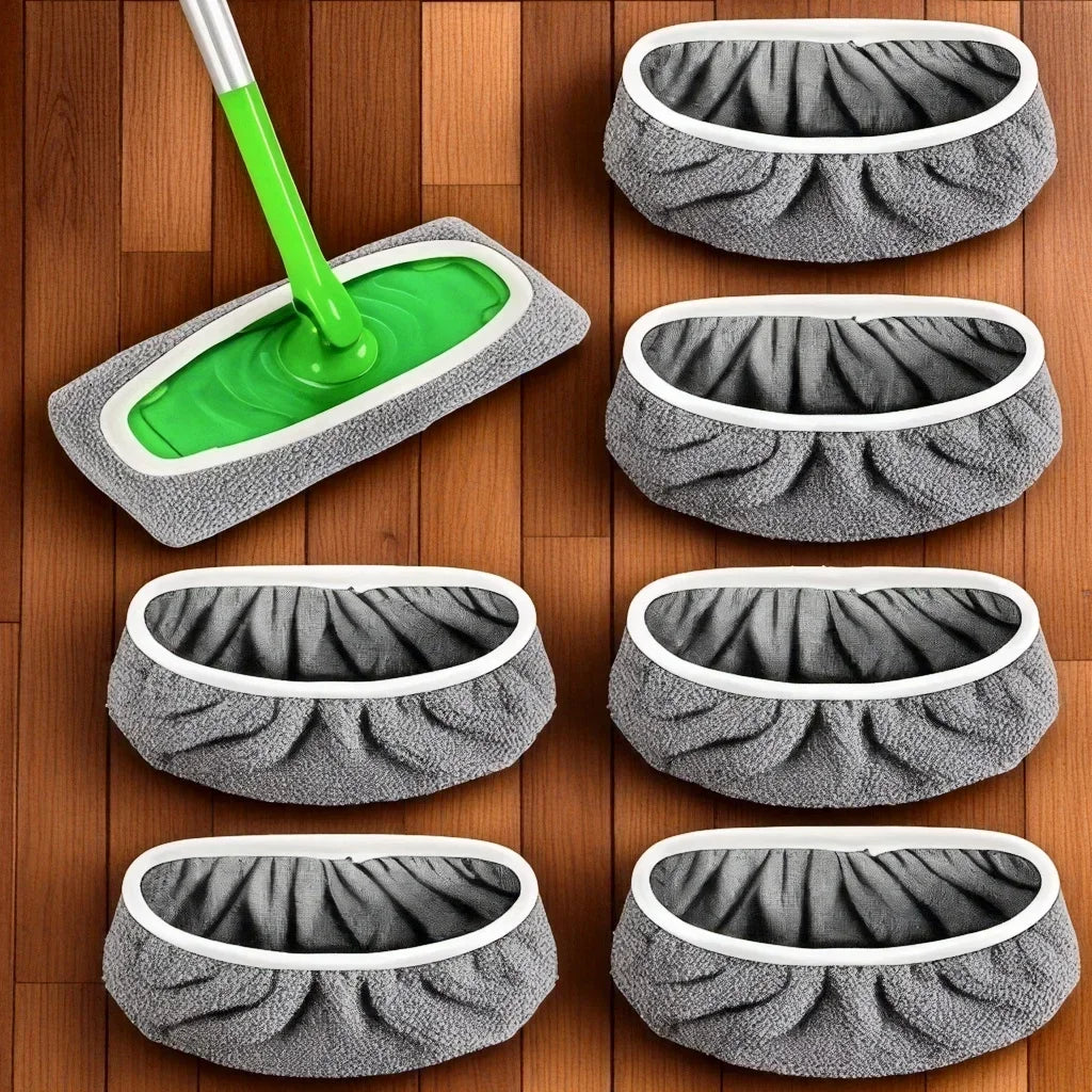 4 Reusable Mop Pads with High Water Absorption and Ultra-fine Fiber Cleaning Pads That Can Firmly Adhere To Most Standard Mops Oasis Select