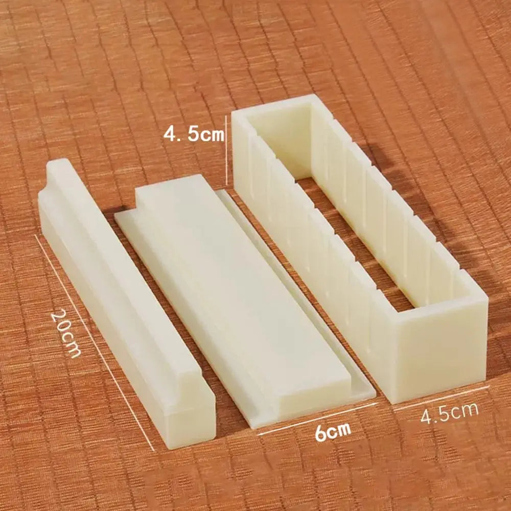 3pcs Sushi Mould Seaweed Seaweed Rice Wrapping Grinder Rice and Vegetable Roll Rice Wrapping Material Horizontal Square Sushi Oasis Select White Small Square