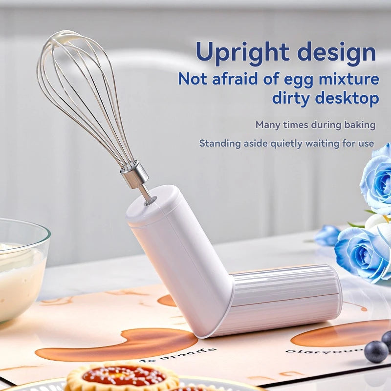 Wireless Electric Hand Mixer – 3-Speed Rechargeable Whisk