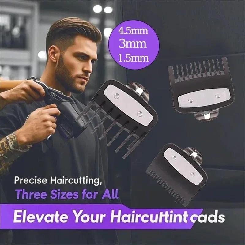 2026 Hot Sale！Hair Clipper Comb Set - Attachable Guide Combs Trimmer Styling Tools With 1.5mm 3mm 4.5mm Clipper Guards(1pcs) Oasis Select