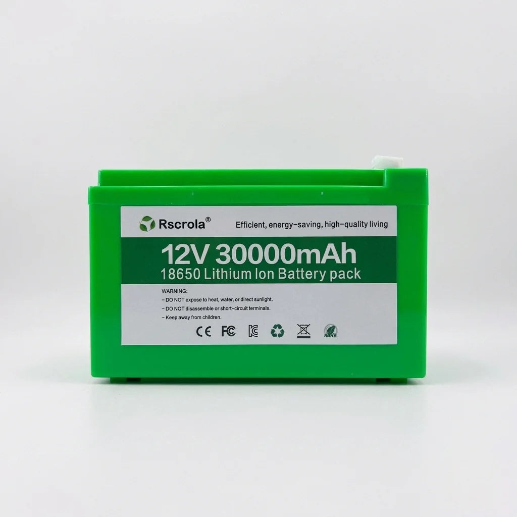 12V Rechargeable Li-ion Battery Pack 20000mAh 30000mAh 40000mAh Portable Power Supply for Electric Sprayer Backup Solar System Oasis Select