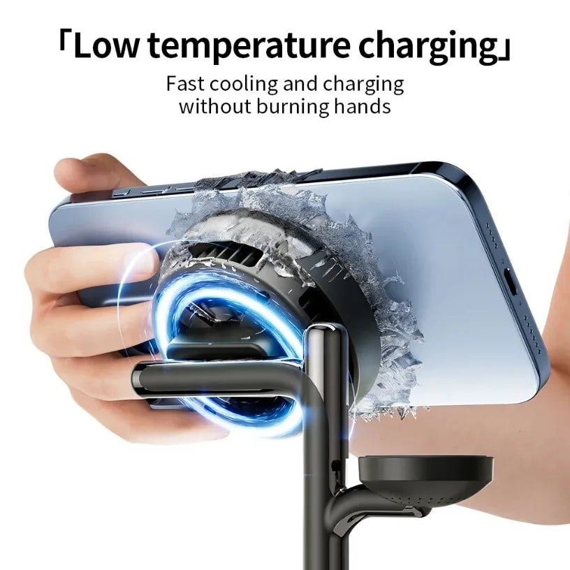 Multi-function Magnetic Suction 5-in-1 25W Wireless Charging RGB Bluetooth Audio Mobile Phone Watch Universal Wireless Charging Oasis Select