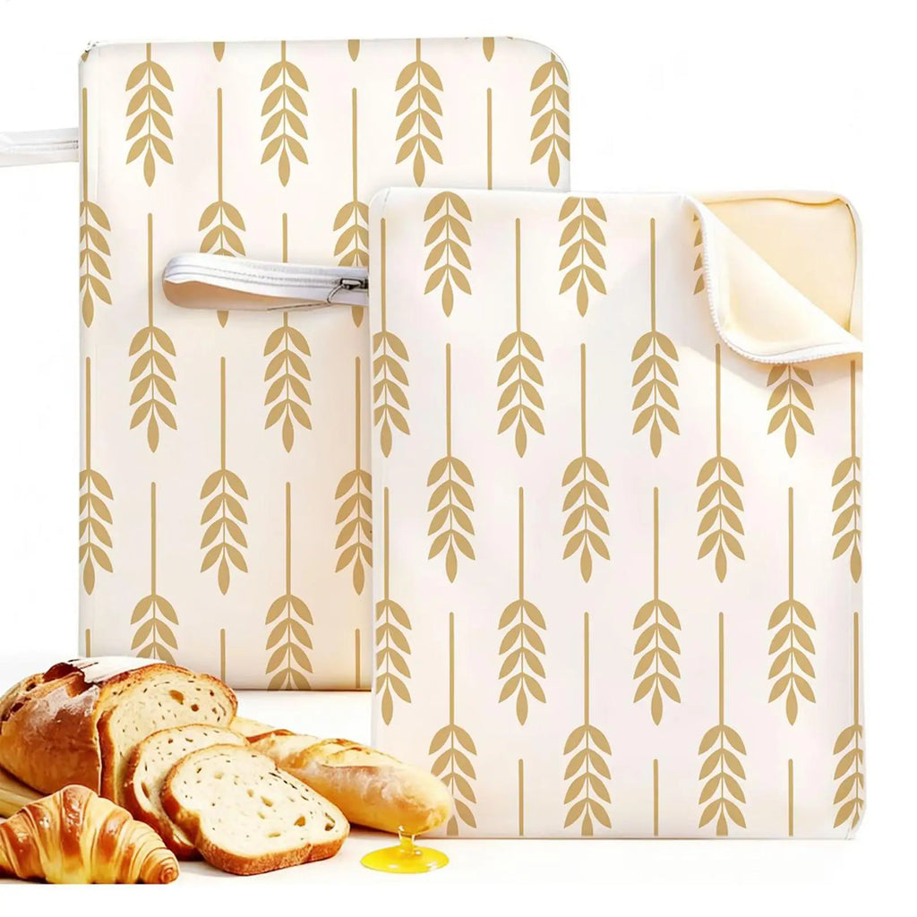 1PC Bread Bags Reusable Beeswax Bread Bags Large Homemade Bread Storage Bags Food Grade Cotton Beeswax Bags Baking storage Oasis Select