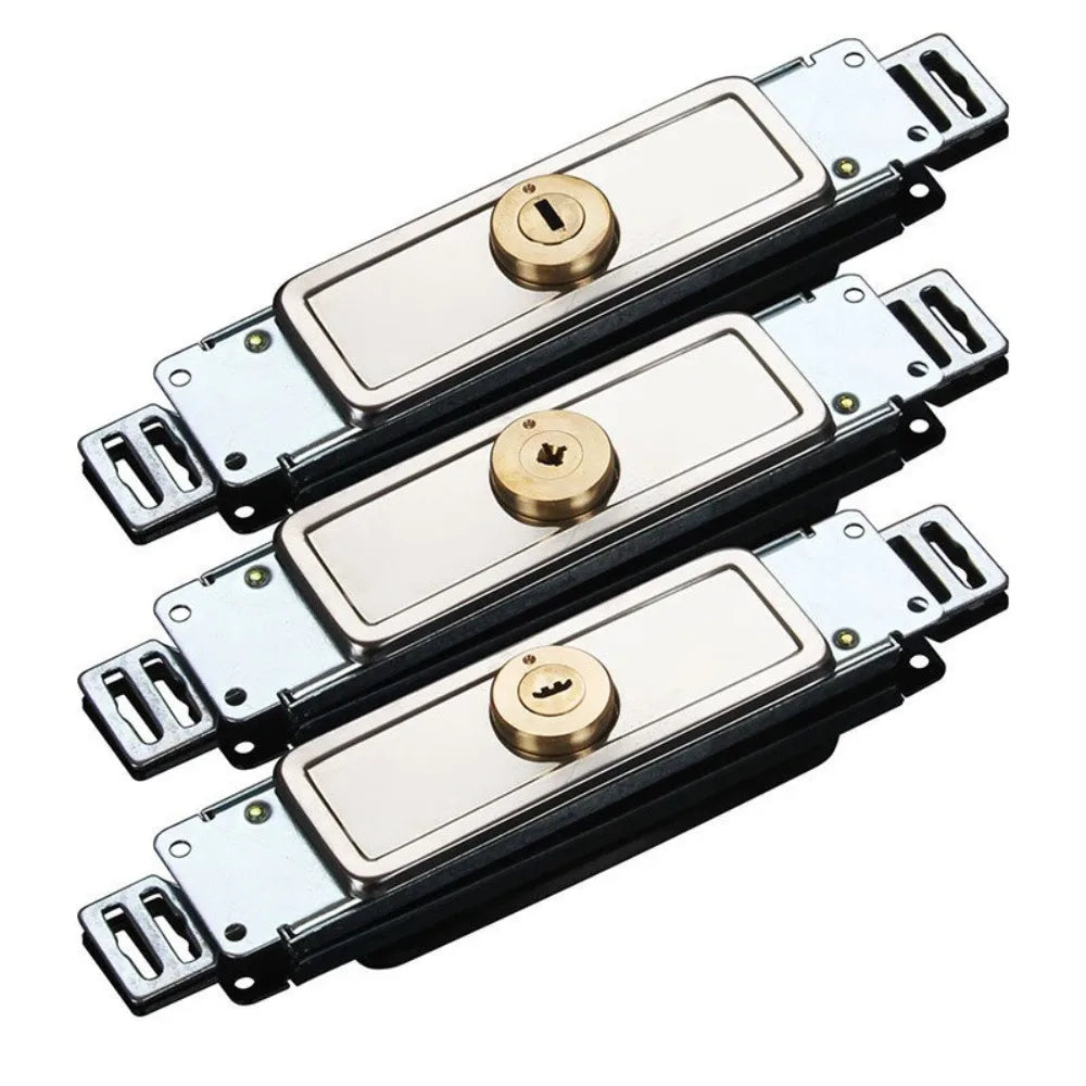 New Alloy Roller Shutter Door Lock Middle Bottom Hardware Roll Gate Lock with Key Cross Shaped Anti-theft Locks Garage Oasis Select
