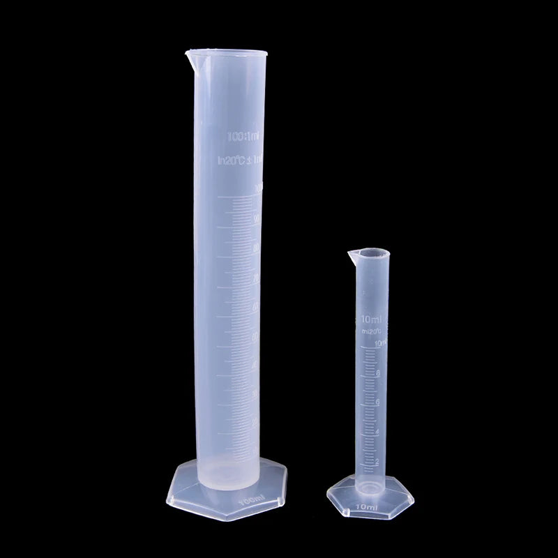 10/25/50/100/250ML Plastic Measuring Cylinder Laboratory Test Graduated Tube Oasis Select