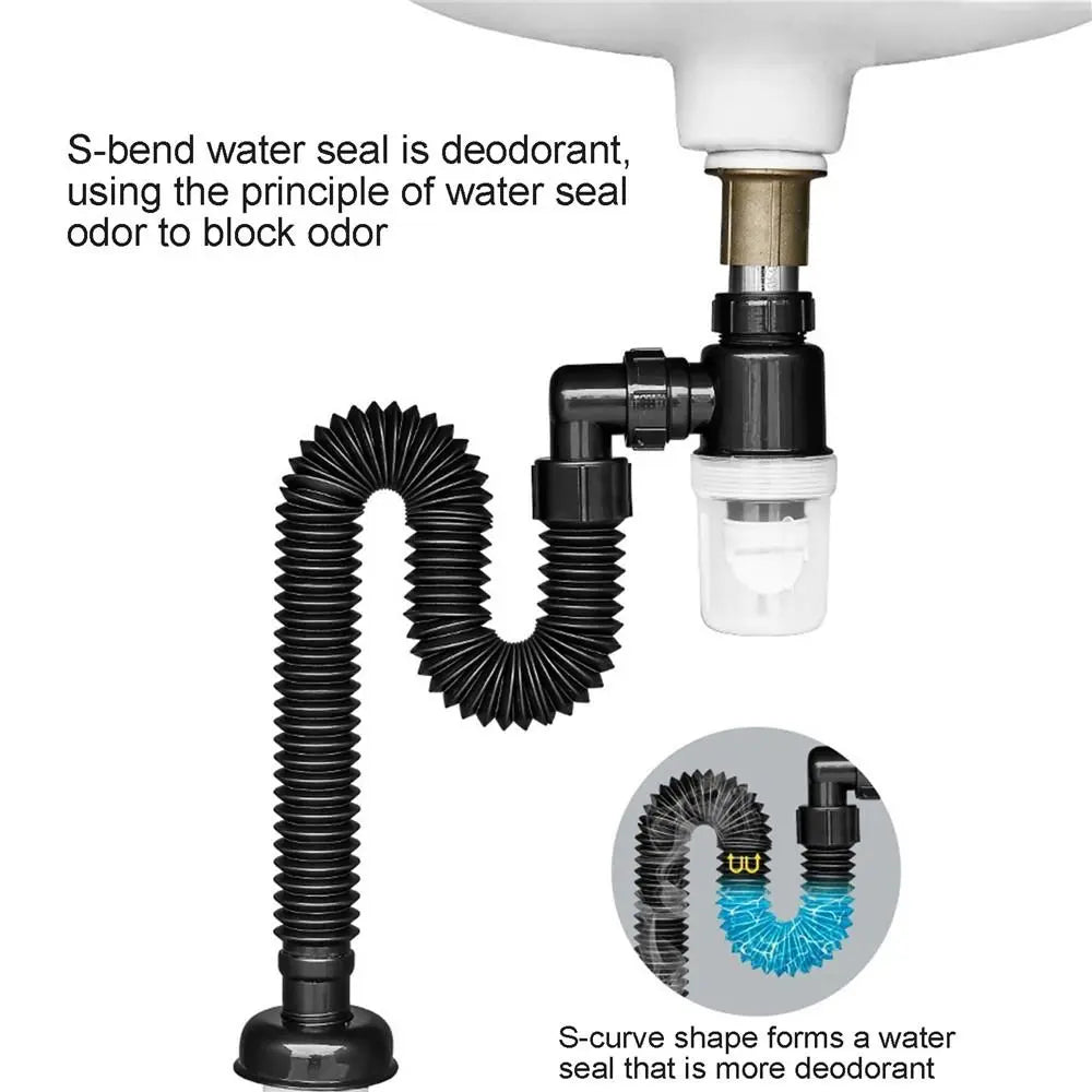 Bathroom Plumbing Kitchen Accessories Washbasin Pipeline Sink Deodorant Strainer Sink Hose Drain Sewer Pipe Oasis Select