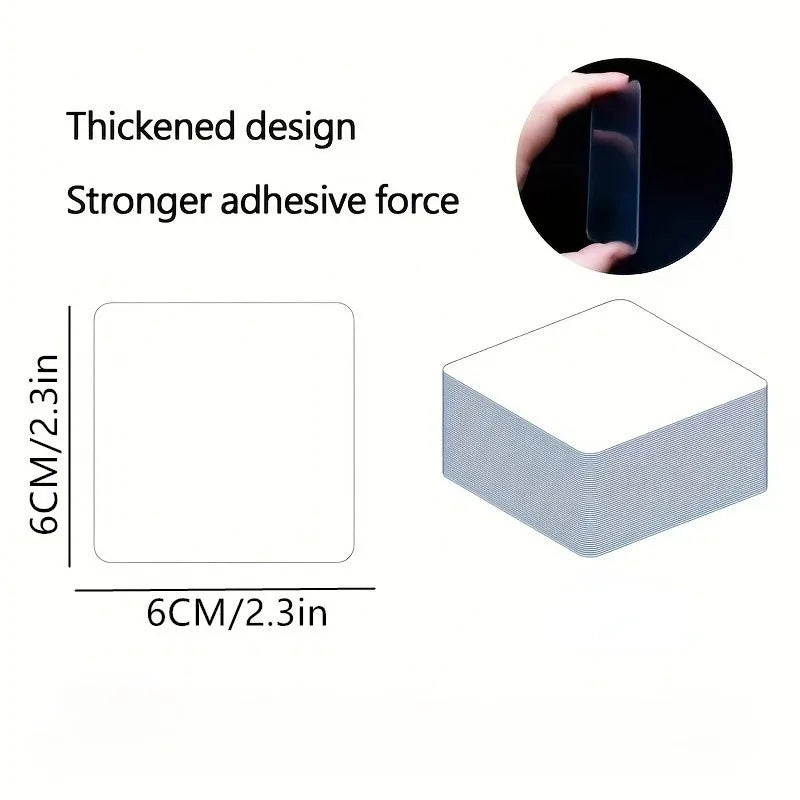 50/100PCS Heavy Duty Double Sided Adhesive Tape, No Nail Strong Tape for Wall Hooks, Removable Sticky Pad for Pictures,펀치 면제 Oasis Select