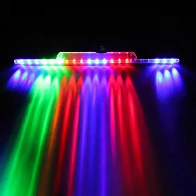 Solar RGB Strobe Car Warning Light | 11 Modes, Anti-Collision LED