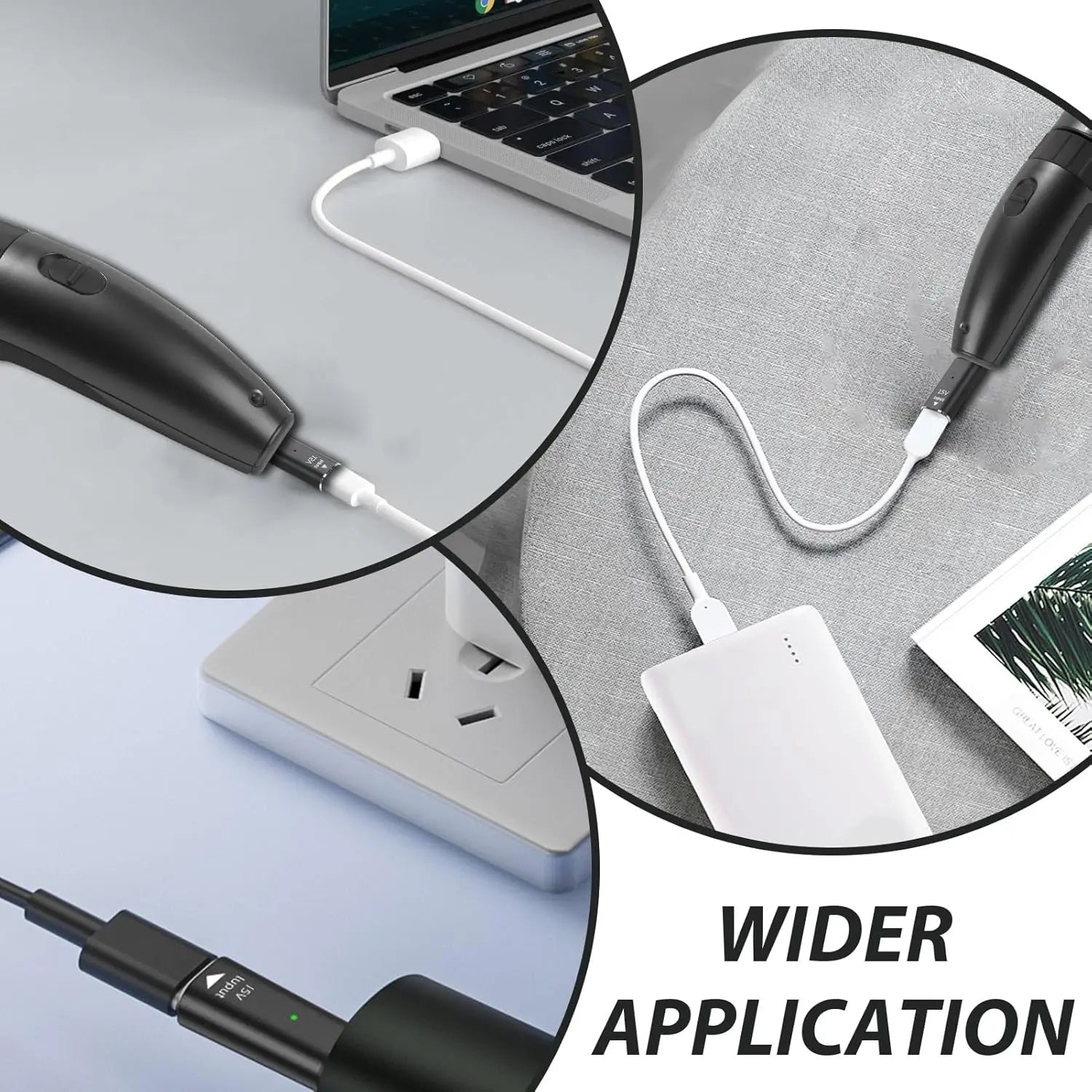 15V Type-C Shaver Adapter for Philips OneBlade HQ8505 QP6510 Shaver Charging Adapter Oasis Select