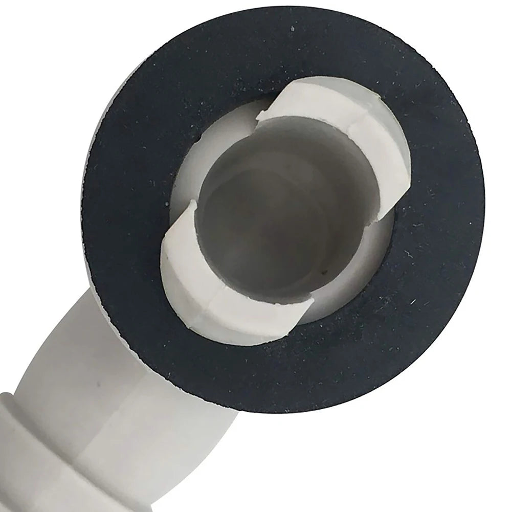 1/4pcs Air Conditioner Drain Connector AC Drain Hose Plastic Elbow Rubber Ring Kit Anti-defomed 1.5cm Diameter Connector Oasis Select