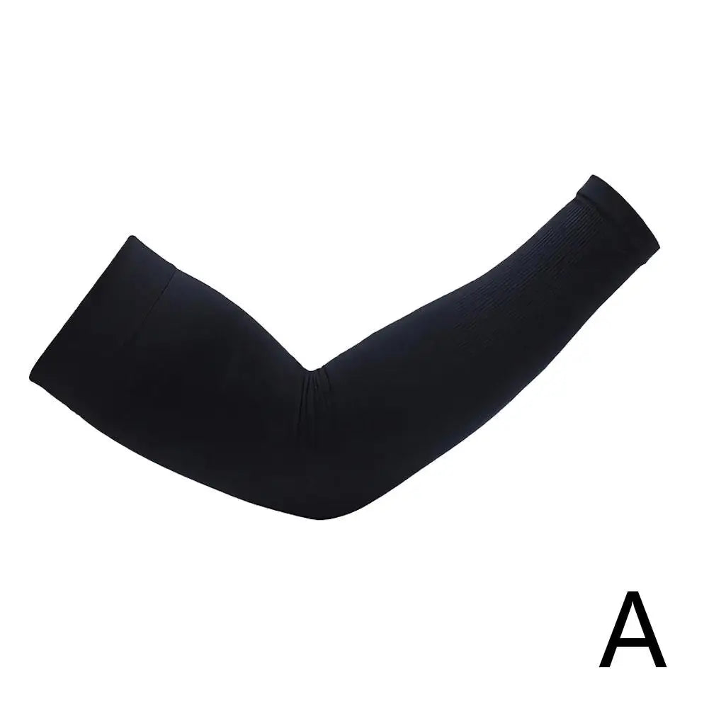 1 Pair Summer Sunscreen Sleeves Ice Silk Men's Plus Size Arm Protection UV Protection Gloves Arm Sleeves Quick Dry Arm Warmer Oasis Select A