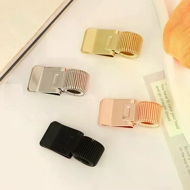 Metal Pen Clip With Spring Creative Gold Retro Spring Clip Student Pen Clip For Notebooks School Oasis Select