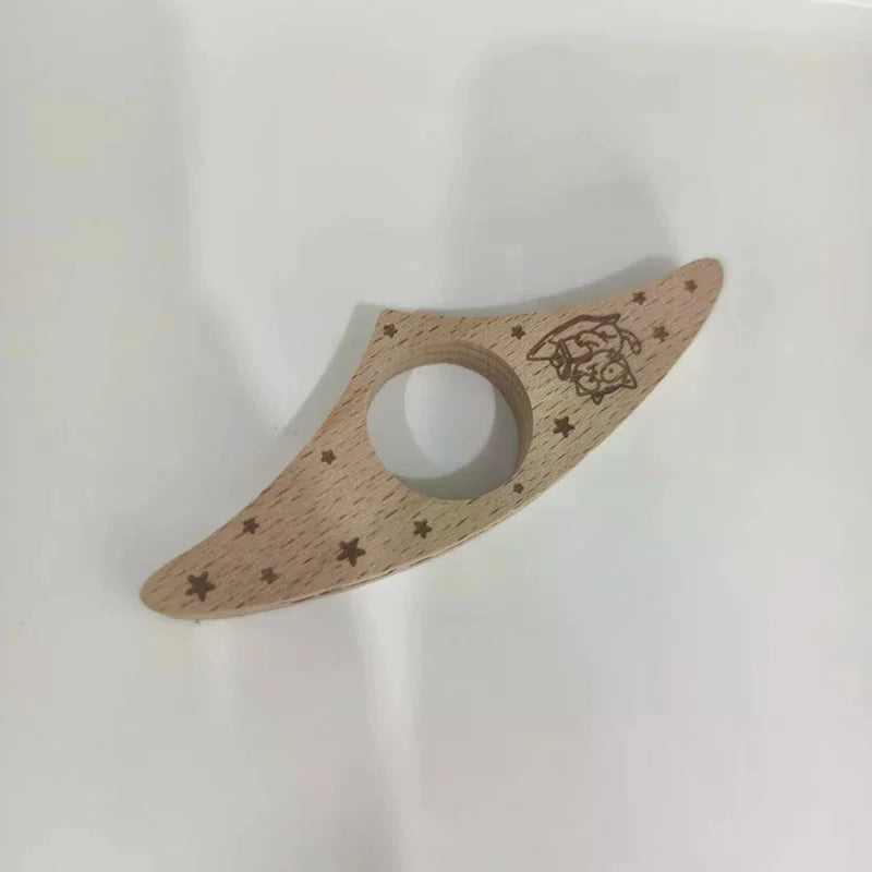 Wooden Thumb Bookmark Portable One-Handed Finger Page Holder Vintage Reading Press Natural Wood Page Clip For Books Reading Oasis Select