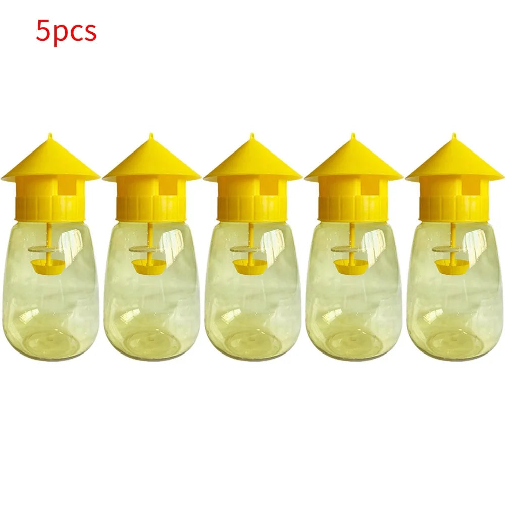 Plastic Fruit Fly Trap Killer Drosophila Trap Anti Fly Fruit Fly Killer Catcher Orchard Insect Trap Pest Control Tool 1-20pcs Oasis Select 5pcs