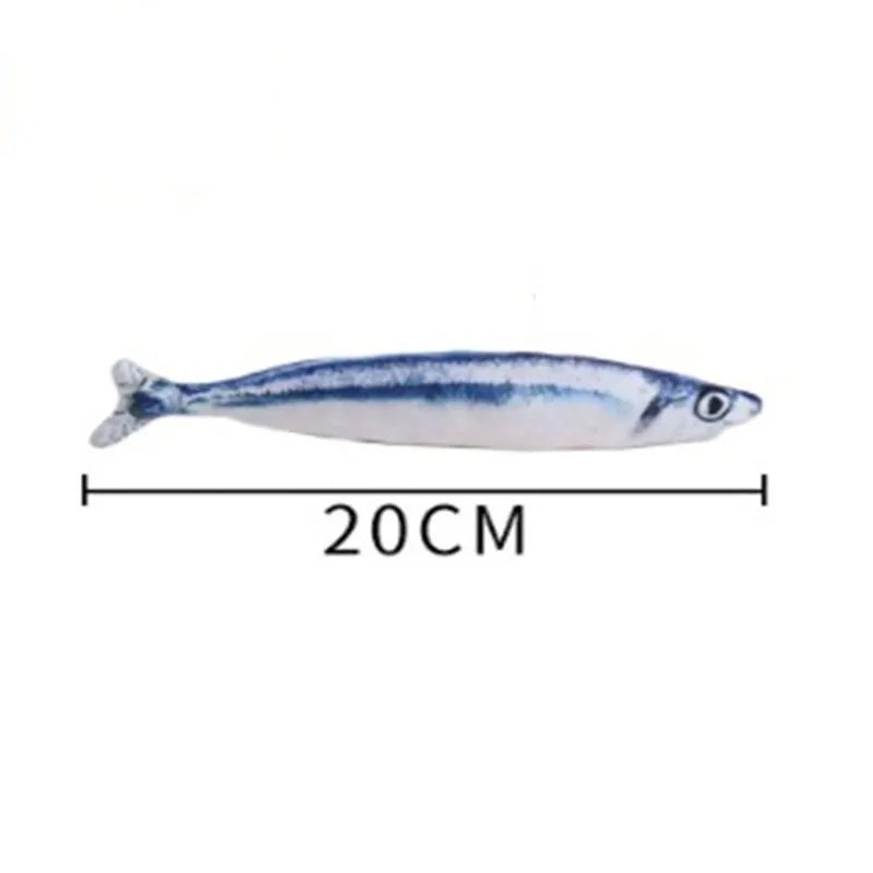 Realistic Fish Cat Toy Bite Resistant Interactive Playmate For Kitten Indoor Teasing Entertainment Pet Relaxing Accessory Gift Oasis Select