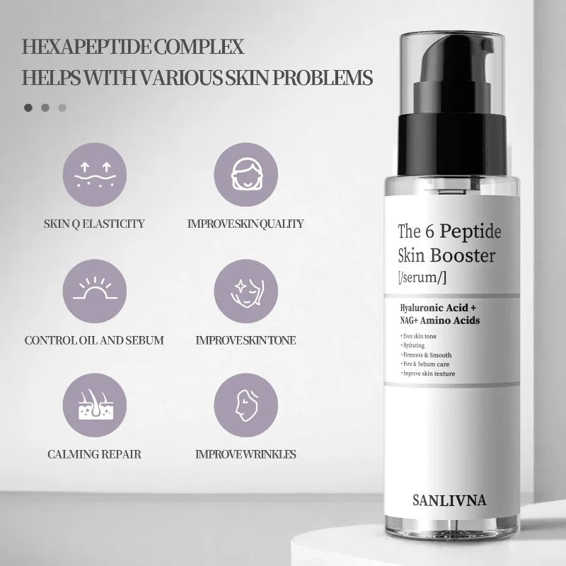 BIOAOUA 6 Peptide Collagen Facial Serum – Brighten & Hydrate