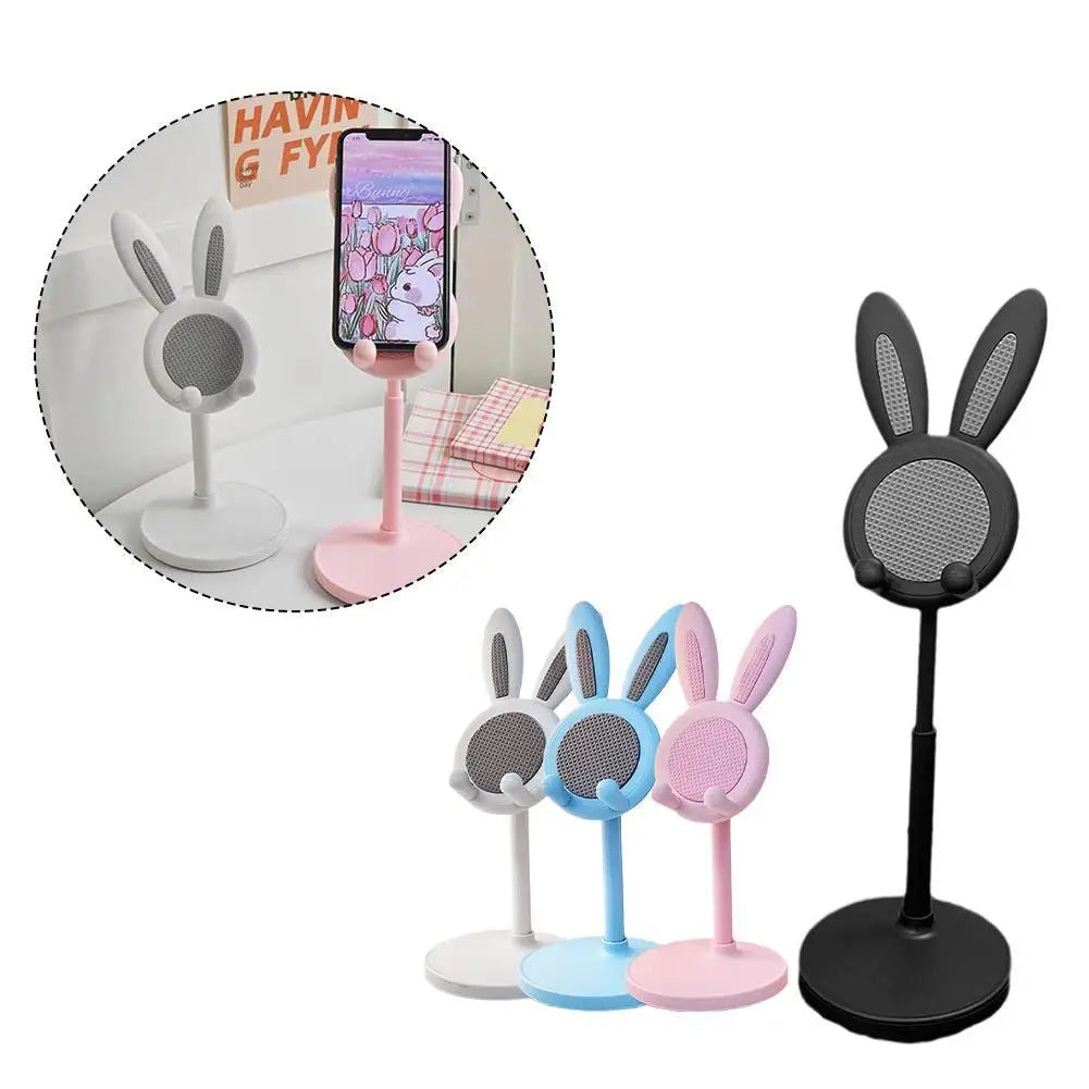Cute Bunny Phone Stand | Adjustable Desktop Tablet Holder