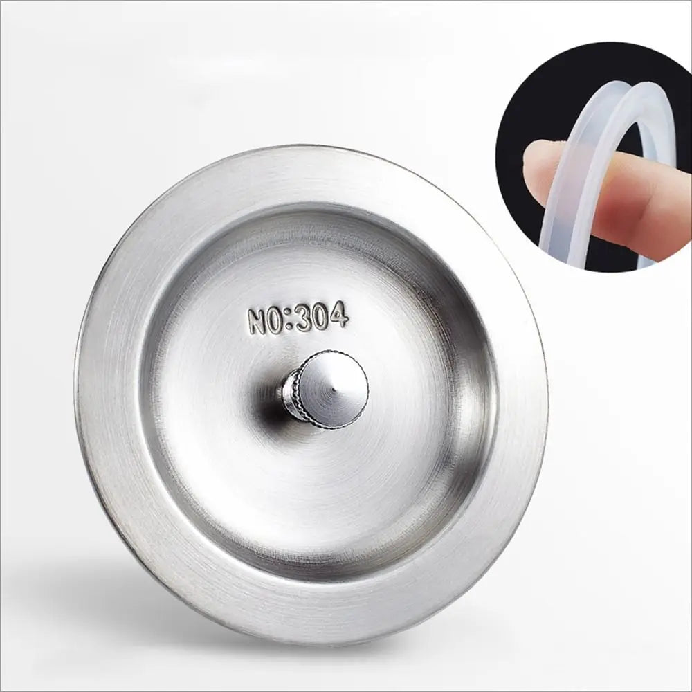 Kitchen Laundry Bathroom Sink Stopper Stainless Steel Bath Tub Sink Floor Drain Water Stopper Tool 8.8CM Filter Plug Oasis Select