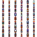 54pcs Halloween Temporary Tattoo Stickers – Waterproof Bat & Ghost