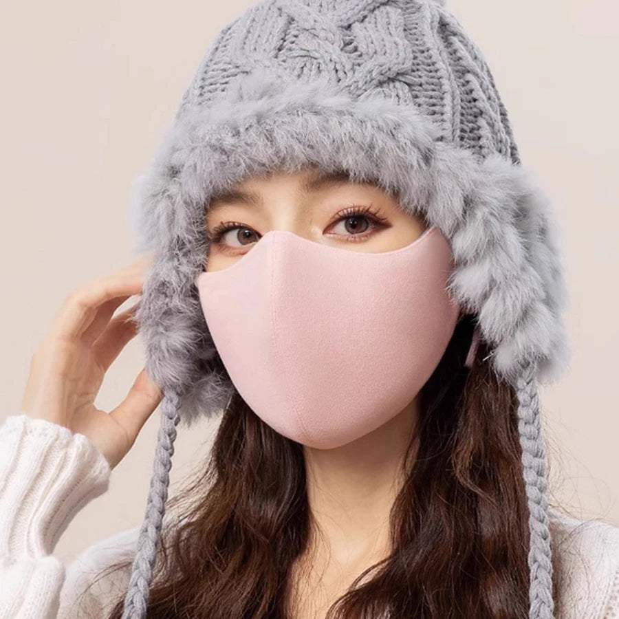 Fashion Warm Face Mask for Women High Quality Washable Reusable Anti Dust Windproof Mouth-muffle Winter Warm Breathable Mask Oasis Select