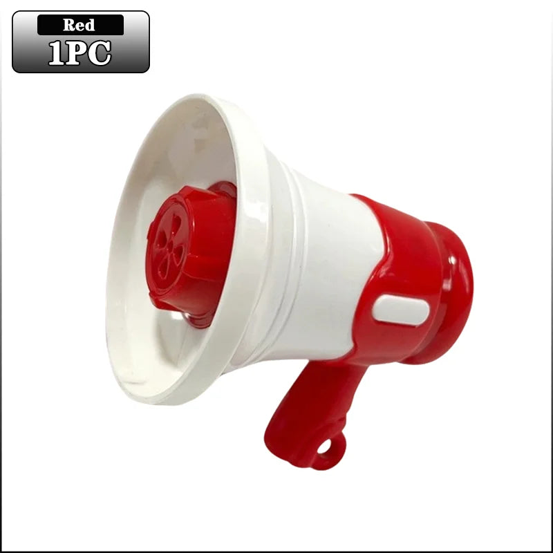 Mini Megaphone with Recording Function Portable Loudspeaker Toy Keychain Funny Novelty Gift for Parties Events Decompression Oasis Select Red-1PC