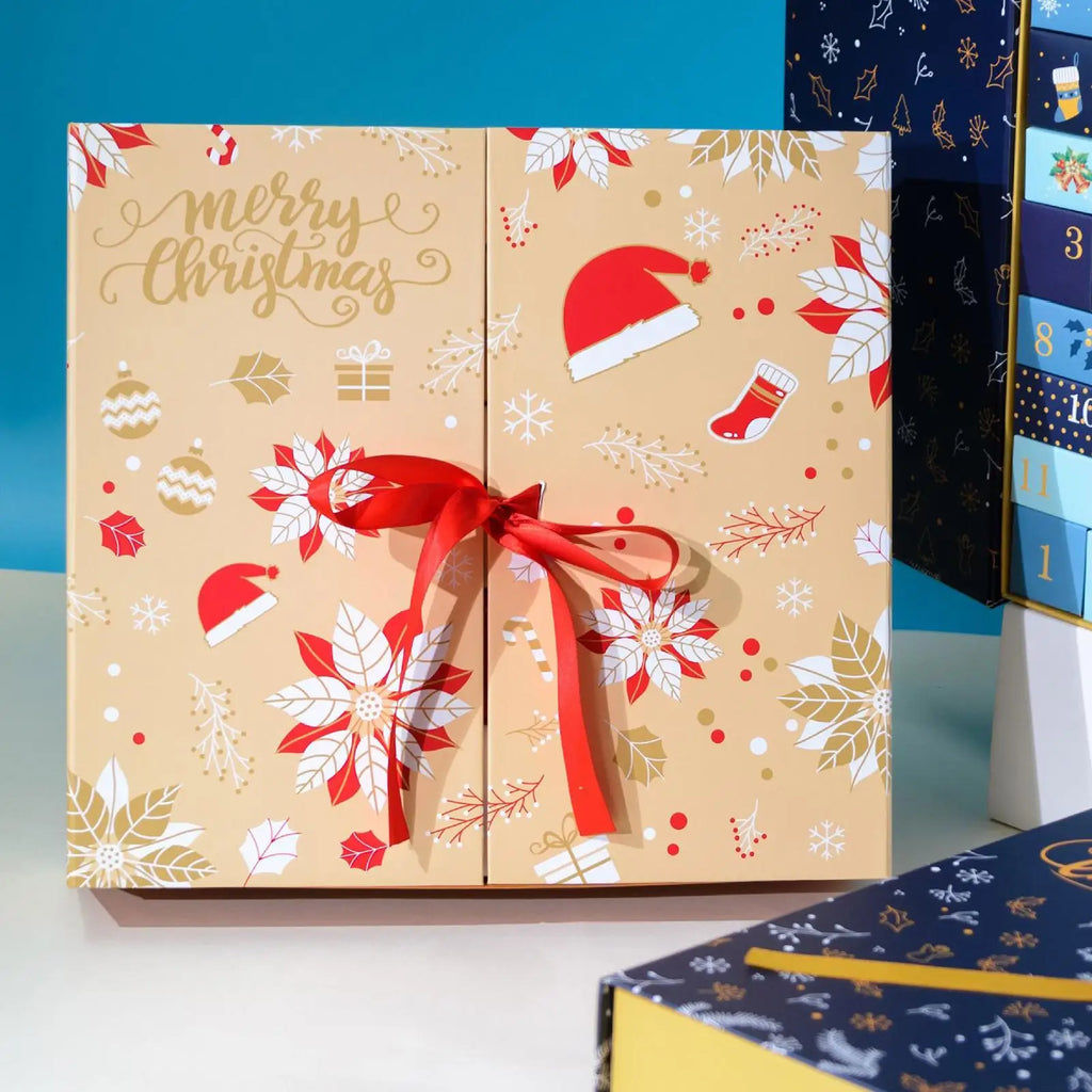 Christmas Advent Box 2025 Countdown Calendar Box to Fill 24-Grid Holiday Case for Festival Birthday Kids Adults Stocking Candy Oasis Select