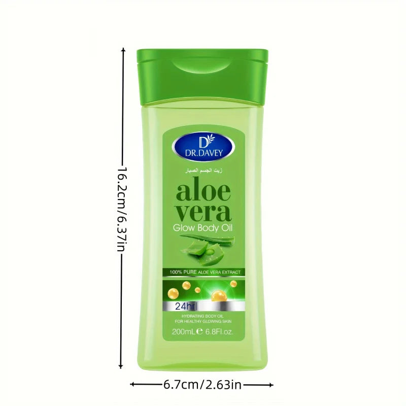DR.DAVEY Aloe Vera Body Oil – Nourishing Spa Massage Oil 200ml