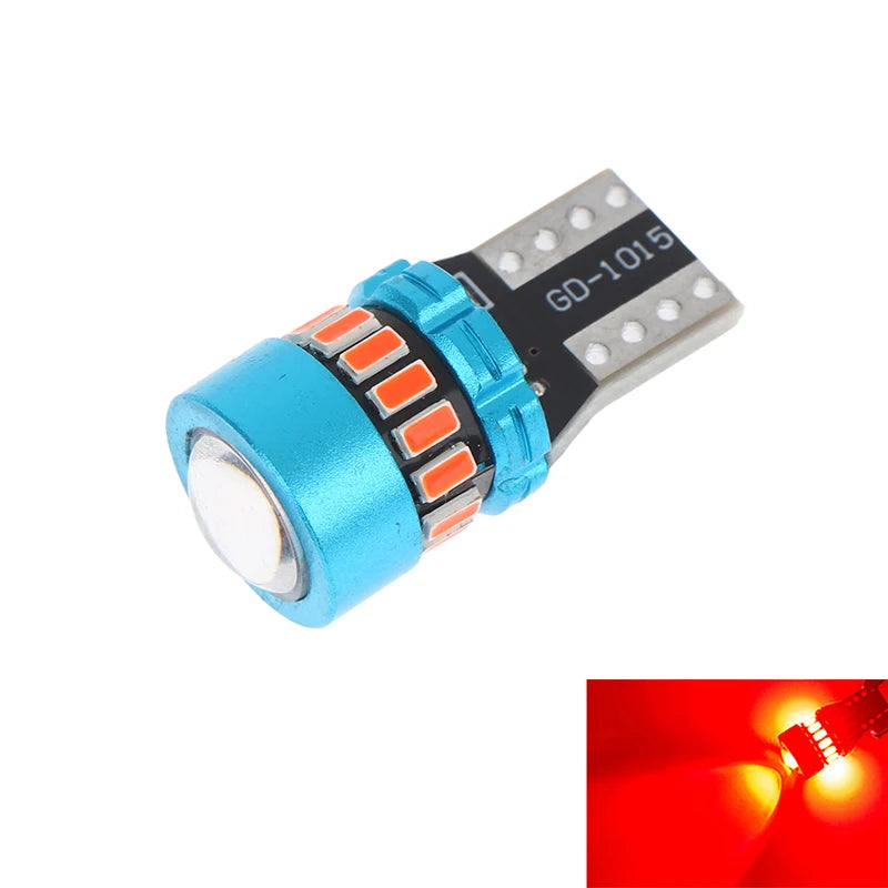 Comprehensive Canbus T10 LED Lighting Solution for Car/Truck Interiors & License Plates Oasis Select A6 Red