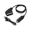 1Set -Compatible Input To Scart Output Plug And Play For VHS VCR DVD HD -Compatible To Scart Audio Video Converter Cable Oasis Select SCART to HD
