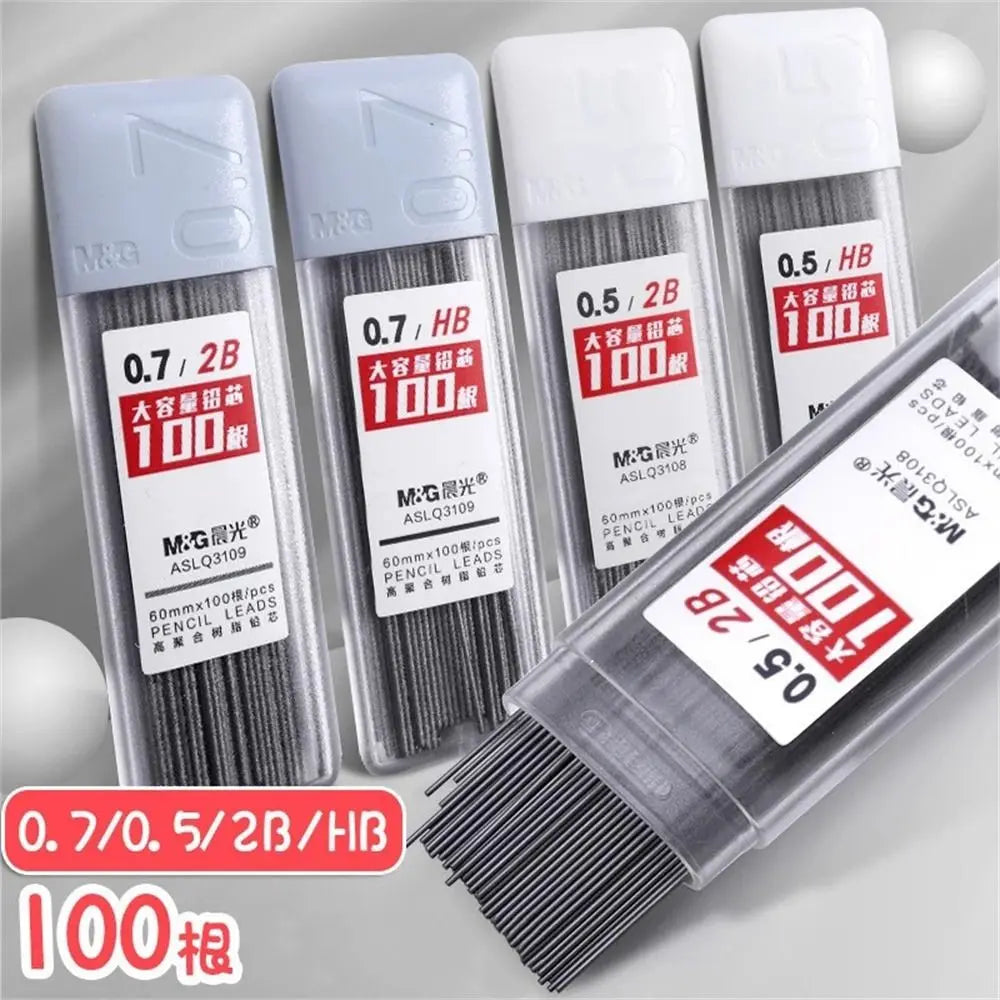 100Pcs Mechanical Pencil Leads 2B/HB Pencil Rod Automatic Pencil Core Refill Office School Art Sketch Drawing Supplies 0.5/0.7mm Oasis Select