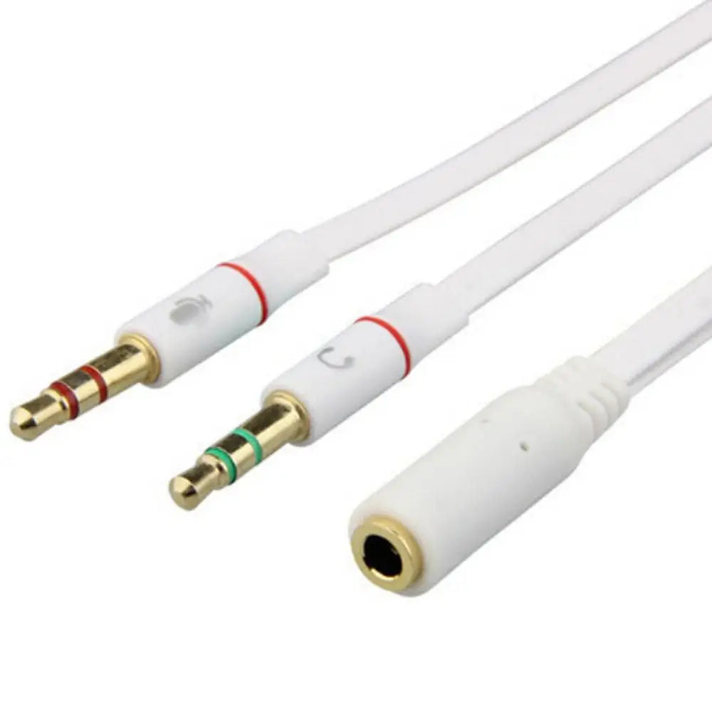 Headphone Micphone Earphone Audio Cable Y Splitter 3.5 mm Adapter Oasis Select