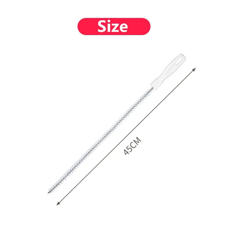 Flexible Drain Cleaning Brush – Sink & Pipe Hair Clog Remover Drain Cleaning Brush Oasis Select White