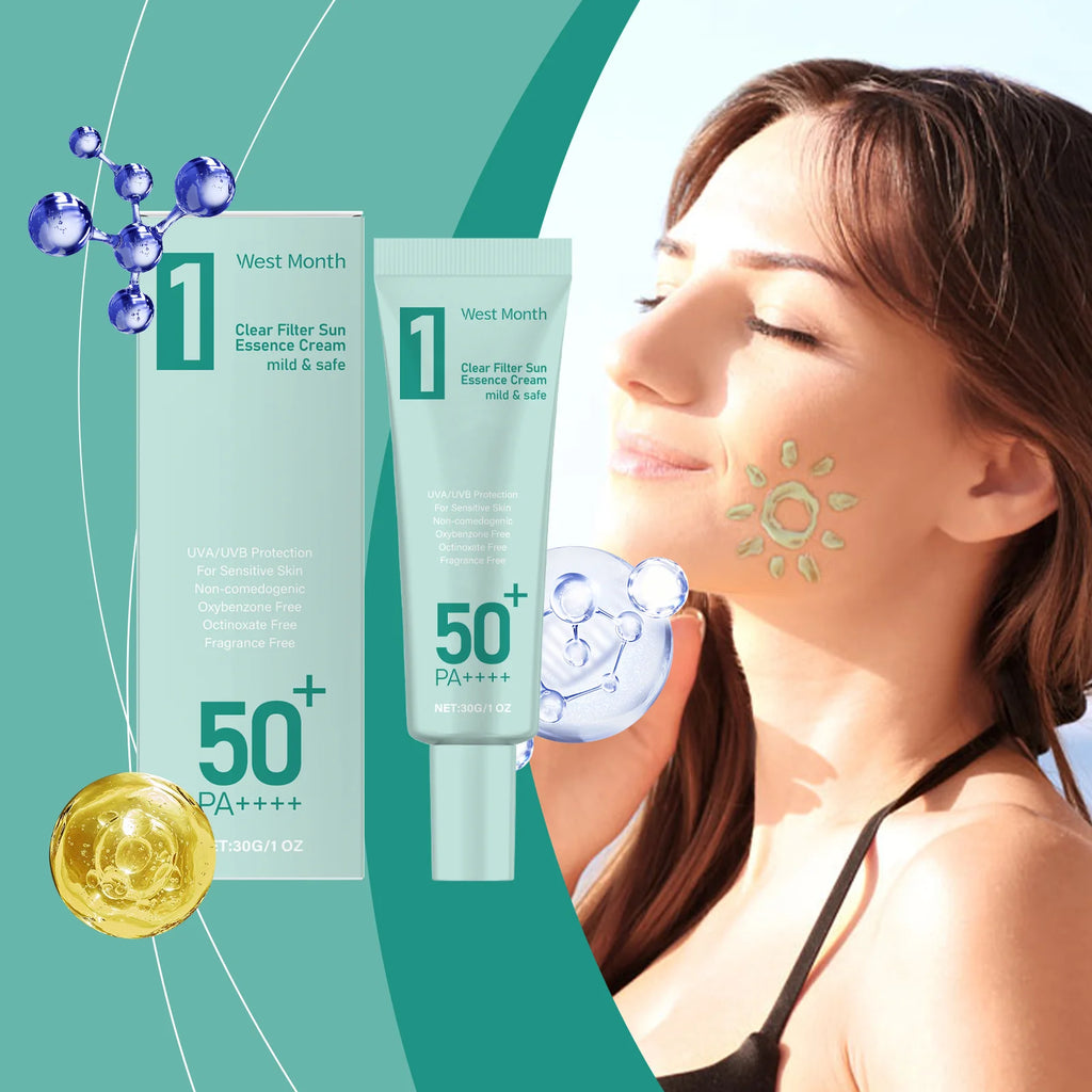 WEST MONTH SPF50 Sunscreen Broad Spectrum UV Defense Body Body Sunscreen Oasis Select