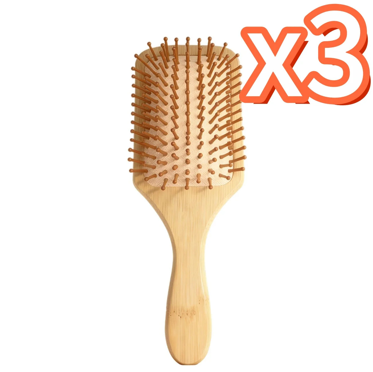 Natural Bamboo Air Cushion Hair Brush – Scalp Massage Comb Bamboo Hair Brush Oasis Select 3 pcs