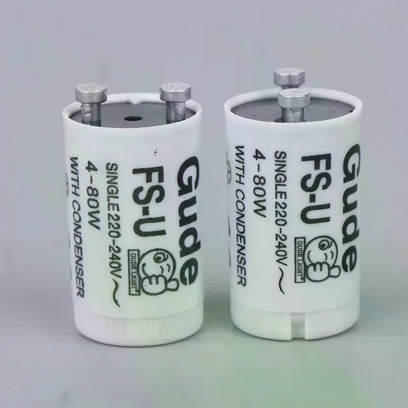 5pcs/set With Condensor Single 220V-240V 4-80W Fluorescent Lamp Starter FS-U 25X TL Starter Tube Fuse Starters CE Rohs Oasis Select