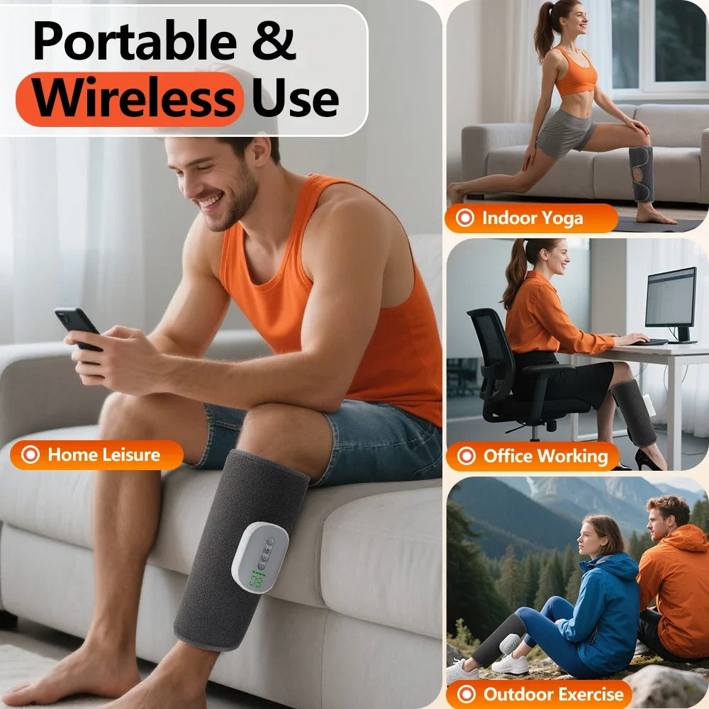 Heated Air Compression Calf Massager | 4 Modes & 8 Levels