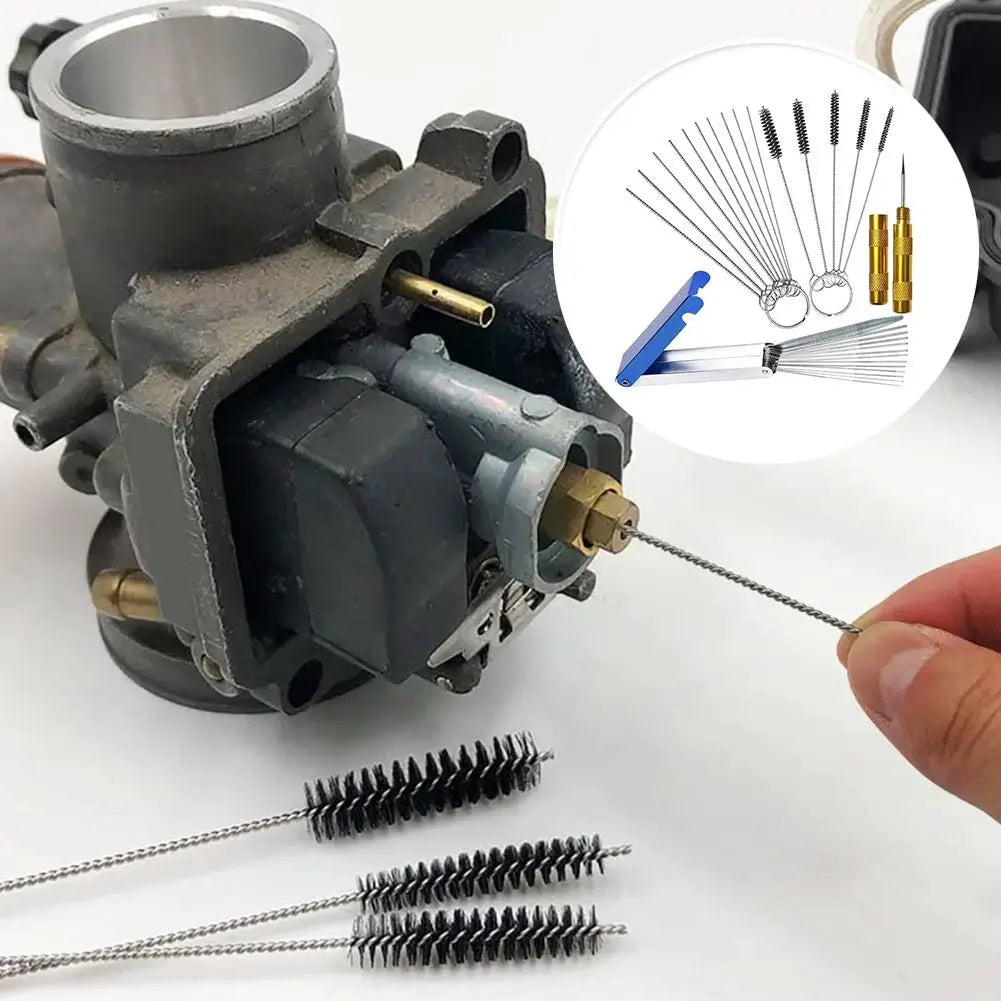 Multi-Size Nozzle Cleaning Needle & Wire Brush Kit