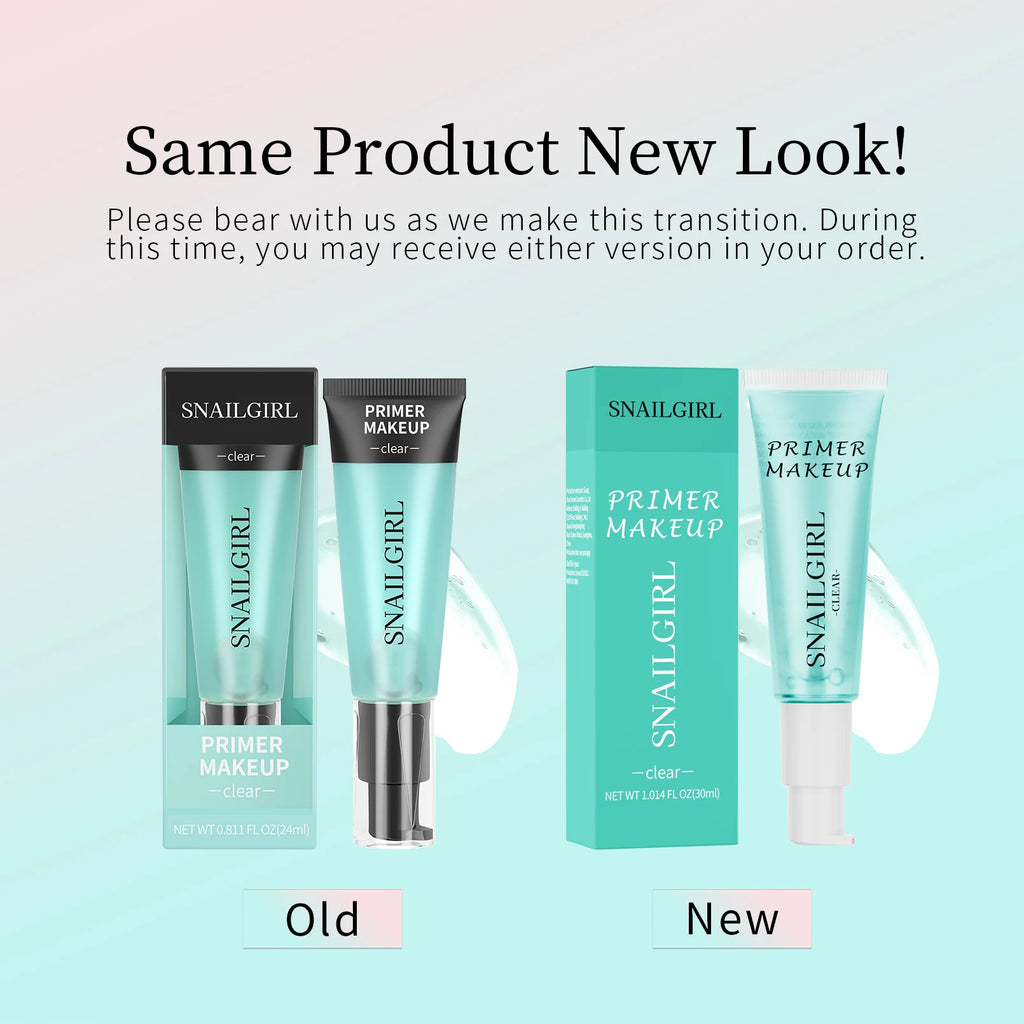 SNAILGIRL 24ml Hydrating Gel Face Primer – Pore-Minimizing