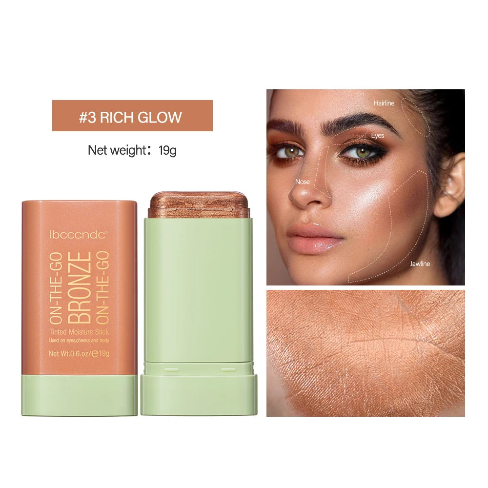 Multi-function Blush Stick Face Makeup Waterproof Easy Color Rouge Blusher Cream Contour Rendering Brightening Contour Makeup Oasis Select