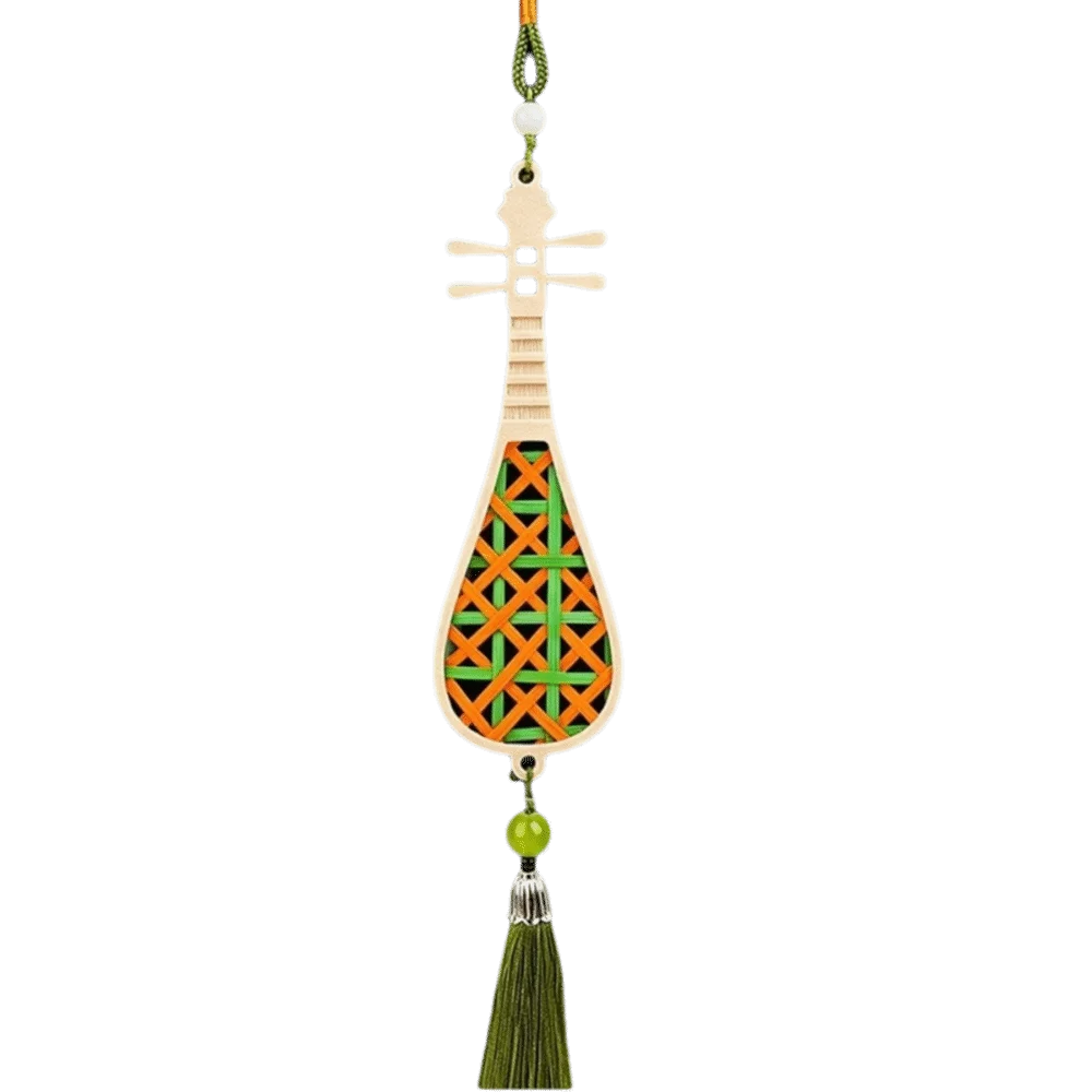 Handmade Bamboo Pendant Material Kit Cat Butterfly Zongzi Dragon Boat Festival DIY Kit Handicraft Tassel Hanging Ornaments Oasis Select Pipa