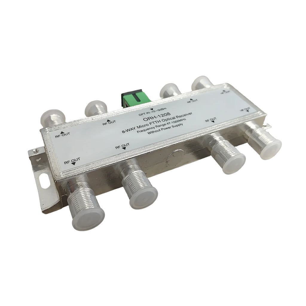 FTTH Optical Receiver Cable TV User Optical-to-Electrical Converter Home Network Mini Optical Connector Dual-Fiber CATV Dedicate Oasis Select 1208