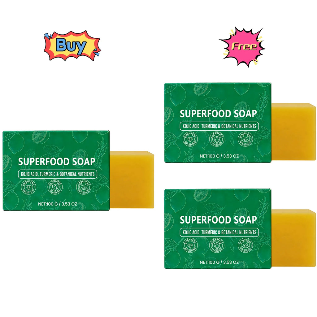 Natural Superfood Facial Soap – Brightening & Deep Cleansing Bar Facial Cleansing Soap Oasis Select Buy 1 Get 2 Free