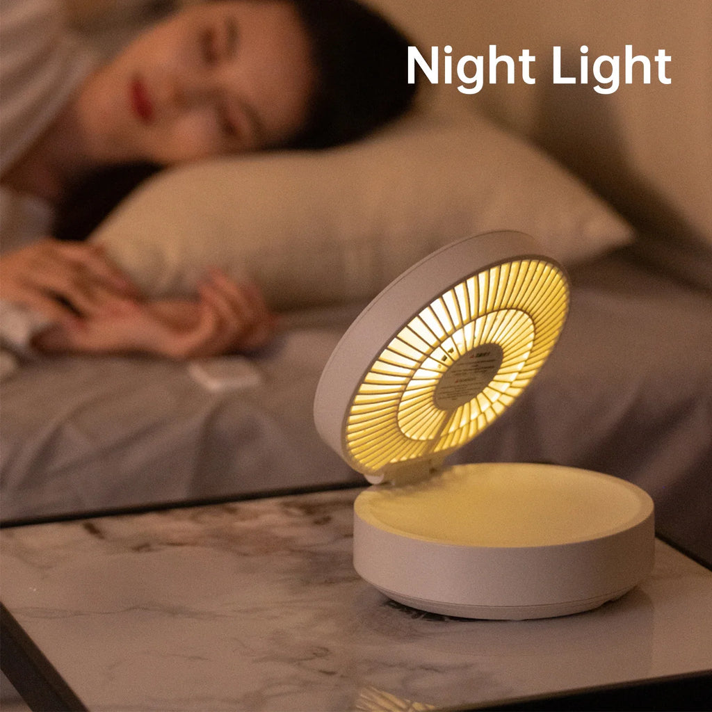 URGGU 4000mAh Rechargeable Fan – Remote, Wall Mount & Nightlight
