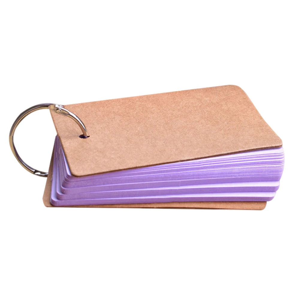 Portable Buckle Binder Flash Cards Memo Pad | DIY Notes