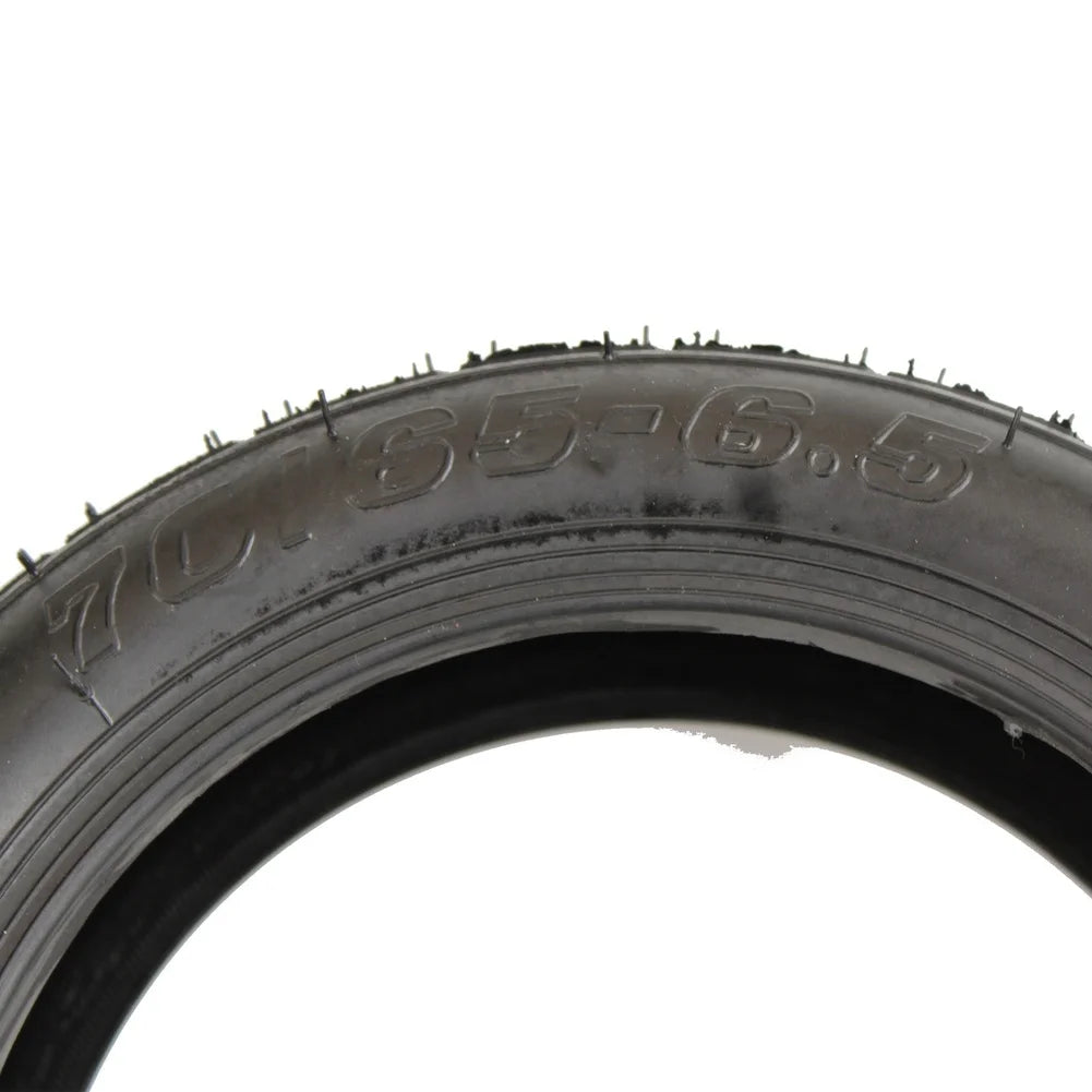70/65-6.5 Tubeless Tire With Valve Stem For 9 Inch Balance Bike And Electric Scooter Black Nylon Vacuum Wheel Oasis Select
