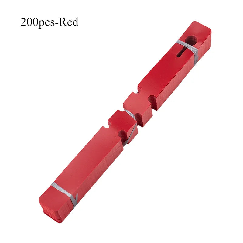 Waterproof plant tag Plastic plant Hanging tag Gardening plant tag tool plant labels garden sign planters for outdoor plants Oasis Select 200pcs-Red